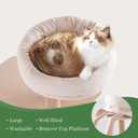 Choc chick Wood Cat Tree for Indoor Cats Large Adult, 68 Inches Tall Multi Level Cat Tower with Scratching Post Sisal-Covered, Modern Cat Tree Plush Cattery Chirping Bird Cat Toy