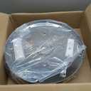 HOPGGIE 18 Inch Crystal Chandelier with Remote Control 2 Tier Flush Mount Ceiling Light Fixture LED Chandelier Light for Living Room Bedroom Dining Room Closet (dimmable)