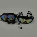 Rantizon Swim Goggles 2 Pack, Wide View Anti Fog&UV Swimming Goggles for Audlt, No Leaking Summer Gifts for Men Women Kid (Large for Adults, Aqua & Birght Rose)