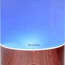 BlueHills Premium 4000 ml XL Essential Oil Diffuser 4L 4 Liter 70 Hour Run Humidifier Aromatherapy 1 Gallon Big Capacity High Mist Output for Extra Large Room Home Mood Lights Dark Wood Grain E402
