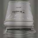 No Hook Shower Curtain with Fabric Liner White Hotel Waffle 75" L x 72" W,PEVA Frosted Window