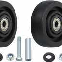 MECCANIXITY Push Cart Wheel Replacement,Nylon Shelf Plate Caster Wheels Bearings Repair Kits High-Temperature Resistance Wheel Only for Trailer Platform Trucks