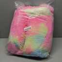 ShinHye Cat Bed Round Plush Fluffy Hooded Cat Bed Cave, Cozy for Indoor Cats or Small Dog beds, Soothing Pet Beds Doughnut Calm Anti-nxiety Dog Bed - Waterproof Bottom Washable (2020inch, Multicolor)