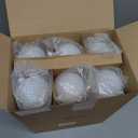 Liliful 24 Pcs White Glass Christmas Ball Ornaments Christmas Tree Decoration Hanging Balls Neutral Vintage Mercury Ornaments for Xmas Festival Home Wedding Holiday Farmhouse Party Decor, 3.15 Inch