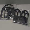 2 Set Gothic Candle Sconces Wall Decor, Arch Cathedral Frame Gothic Wall Sconce Candle Holder for Bedroom, Bathroom, Dining Room, Living Room, Black