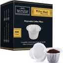 Pro Mael 360 Count Disposable K Cup Filters, Coffee Filter Paper for Keurig Brewers Single Serve 1.0 and 2.0, Use with Reusable K Cup Pods (White)