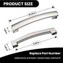 Upgraded WB15X10278 AP5790517 Microwave Door Handle Fits for GE JVM3160RF2SS JVM3160RF3SS JVM3160RF4SS JVM3160RF5SS MicrowaveReplaces 261300714902, PS8754175, 3025557