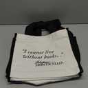 I Cannot live without Books ...Tote Bag Pack of 2