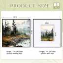 Wonderjune 3 Pcs Matte Black Metal Picture Frames Aluminum Alloy Thin Border Square Frames with Fit for Photo with Mat or Photo Without Mat (24x24 Inch11x14 Inch), 24x24 Inch11x14 Incch