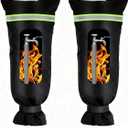 FGGHFT 2 pcs Outdoor Faucet Covers for Winter, 15x28 inches,Black Insulated WithThick Cotton Waterproof Oxford Fabric and Reflective Strip for Freeze Protection Outdoor Faucets Hose Bibs (2)