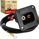 Roykaw Golf Cart Powerwise Charger Receptacle with Harness & Reed Switch Compatible with EZGO TXT/Medalist/Workhorse 36V Golf Cart Models Replaces OEM # 73051G29, 73063-G01