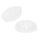 ONLYKXY 10 Pcs Clear Silicone Round Snap in Type Locking Furniture Hole Plugs Button Protective Cover Cap Head,Universal (25mm/0.98inch)