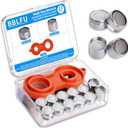 Kitchen Faucet Aerator Replacement with Multi-Size Wrench, 10 Pack M24 (15/16") & 2 Pack M22 (55/64") Brass Aerators, Water-Saving Anti-Splash, Easy Install for Kitchen & Bathroom Sink