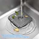 2 x Premium Silicone Shower Drain Cover Hair Catcher, 3 Pack with Clean-Out Tool & Drain Clog Remover, Bathroom Sink Strainer - Flexible & Durable for Tub Shower, Bath, Laundry