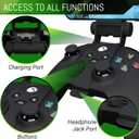 Orzly Xbox Series X Controller Mobile Gaming Clip, Xbox Controller Phone Mount Adjustable Phone Holder Clamp Compatible with Xbox Series X|S, Xbox One, Xbox One S, Xbox One X - Carbon Black