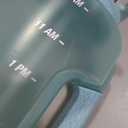 Zulu Goals Half Gallon Jug with Time Marker & Handle for All Day Hydration & Silicone Straw with Locking, Leak-Proof Lid, BPA Free, 64oz (Dusty Blue)