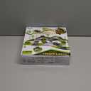 Dinosaur Toys,Create A Dinosaur World Road Race,Flexible Track Playset and 2 pcs Cool Dinosaur car for 3 4 5 6 Year & Up Old boy Girls Best Gift (Green)