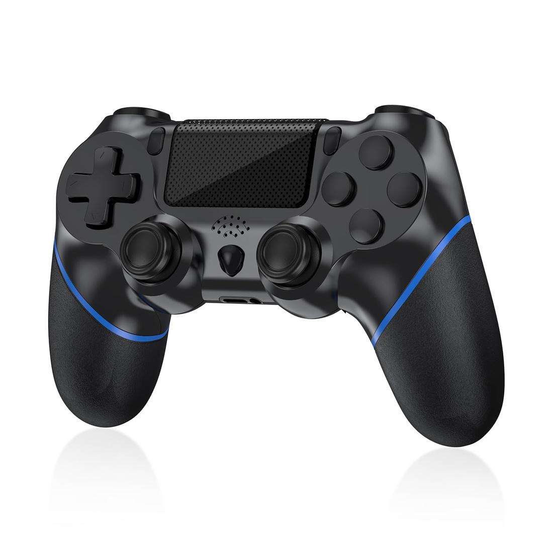 Turquvix Wireless Controller Compatible with PS-4/Pro/Slim (Midnight Black)