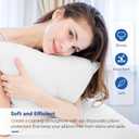 JMU 100PCS Disposable Pillow Case 21" x 30", Tissue/Poly Medical Pillow Covers Sleeves, White