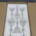 Stemmed Martini Glasses Set of 6, Premium Crystal Design Cocktail Cups 3.5 Oz, Vintage Coupe Glasses, Elegant Cocktail Glasses, Perfect For Parties, Gifts, Housewarming, Weddings, Aniversary