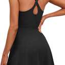 IUGA Womens Tennis Dress with Shorts Underneath Athletic Dress for Women Golf Dresses Summer Outfits for Workout (Small, Black)