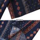 Men Hawaiian Shirt Floral Short Sleeve Shirts Summer Vacation Print Casual Button Down Beach Shirt (Black, XXXL)