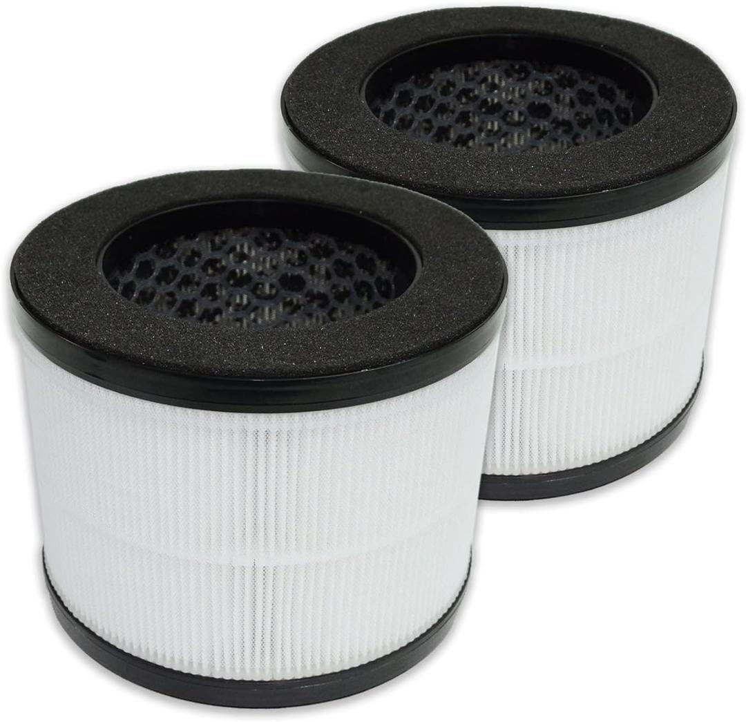 PUREBURG Replacement Filter Compatible with Okaysou Airmic4S Air Purifier,2-Pack H13 HEPA 4-Stage Filtration Activated carbon Air Clean Dust VOCs
