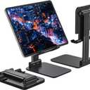 Anozer Tablet Stand Foldable & Adjustable, Portable Monitor Stand 5.55*3.94" Wide, Fit for iPad Holder Stand Compatible with iPad Pro 11, 12.9/for iPad 10.9; Surface Pro; Portable Monitor 4.7-15.6"