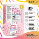 3 Pack of Chunky Chenille Yarn #5 Pink | Polyester Soft Velvet Finger Knitting Crochet Skein-110yd 150g 5.3oz Bulky Jumbo | Blankets, Amigurumi, Crafting | Holiday Gifts