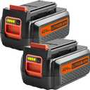 TREE.NB 40V 3.0Ah Replacement for Black and Decker 40V Lithium Battery LBX2040 LBXR36 LBXR2036 LST540 LCS1240 LST136B LST540B LST140C LCSB2140 Compatible with Black and Decker 40V Battery(2 Pack)