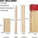 Juegoal Kubb Game Set Backyard Game Set Outdoor Tossing Game Set with Carrying Bag
