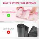 2 x Trash bags, 4 Gallon Trash Bags Drawstring, Colorful & Portable Small Trash Bags with Lily Printed, Tear-Resistant Garbage Bags 4 Gallon for Bathroom Office Trash Cans, 78 Count