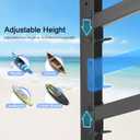 Kayak Storage Rack, Heavy Duty Freestanding Kayak Racks for Garage and Outdoor Storage, Storage Rack Adjustable for Kayak, Canoe, Surfboard & Paddle board