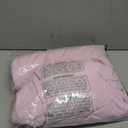 Amazon Basics Kid's Soft, Breathable Microfiber 4-Piece Sheet Set, Full, Light Pink, Solid