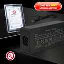 54.6V 2A Electric Bike Charger for 48V Lithium Battery (UL Certified), Input 110-240V, with 6 Jack Connectors (DC2.1MM / DC2.5MM / RCA 8MM / 3-P 8MM / 3-P 12MM/ 3-P XLR) (48V Ebike Battery Only)