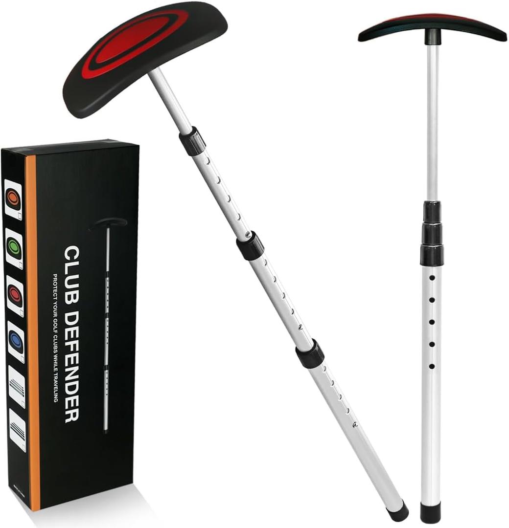 Golf Travel Bag Support System, Golf Club Travel Protection Kit (Red)