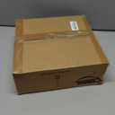 Farmhouse Small Pendant Light Fixture, Kitchen Island Hanging Lamp with Cord, Black+Gold Finish, Wood Frame Chandelier for Hallway Entryway Closet Bedroom, 9.5 Inch, E26.