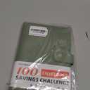 100 Envelopes Money Saving Challenge Binder, A5 Budget Binder with Envelopes and Challenge Tracker, Savings Challenges Planner Book to Save $500, $1000, $5050, $10000 (Olive Green)