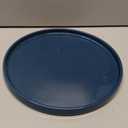 2 Pcs 10 Inch Ceramic Plant Saucer Outdoor Indoor Plant Tray Round Flower Pot Drip Trays Blue Flower Drainage Glazed Pots Base for Holding Water Drips and Soil