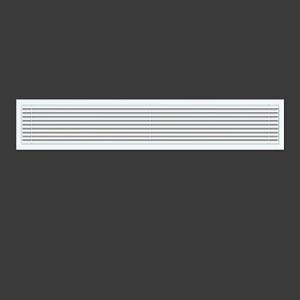 Linear Bar Air Grille 32" X 6", Aluminum Air Supply/Return Grilles,Easy Air Flow,Removable Grille/Door-HVAC Air Vent Cover,White[Outer Dimensions: 32.8"w X 6.8"h]