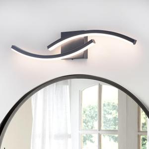 23.62 inch Vanity Light for Bathroom Lighting Fixtures Over Mirror Black Dimmable 5CCT Vanity Lighting Fixture Modern Bathroom Vanity Light 23 Inch Modern Wall lamp