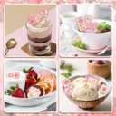 2 x 2 Packs Flower Fondant Molds Cute Floral Silicone Molds for Chocolate Candy Cupcake Topper Decor Kitchen Baking DIY Clay Crafts Party Supplies