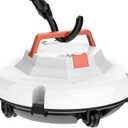2025 Cordless Robotic Pool Cleaner - 120 Mins Automatic Pool Vacuum for Above Ground Pool & In - Ground Flat Pools up to 1000 Sq.Ft, Robot Pool Cleaner with Self - Parking Tech (Orange)