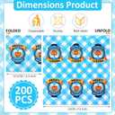 200 Pcs Napkins Oktoberfest Party Decoration 13 x 13 Inches Decorative Oktoberfest Blue and White Bavarian Napkins Disposable Paper Napkin for German Dinner Beer Party Supply (Check)