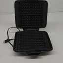 DASH No-Drip Waffle Maker - Four Waffle Molds, Nonstick Waffle Iron with Quick Heat-Up, Nonstick Surface - Perfect Waffle Maker for Kids and Families, Just Add Batter (1200W, Silver)