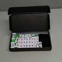 Mini Chinese Mahjong Set - 144pcs Traditional Travel Game with Case, Portable Small Mahjong for Beginners - Travel Mahjong Set (0.94 × 0.67 × 0.47)