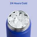ENCOOL Insulated Water Bottle with Straw Stainless Steel Water Bottle, Leak-Proof, BPA-Free, Double Wall Vacuum Keeps Cold for 24 Hours for Sports, Travel, School (26 oz, Beaucoup Blue)