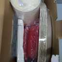 Juvale Christmas Lights Dinnerware Set, Paper Plates, Cutlery, Cups, and Napkins (Serves 24, 144 Pieces)