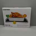 Chefman Compact Glasstop Warming Tray with Adjustable Temperature Control Perfect for Buffets, Restaurants, Parties, Events, Home Dinners and Travel, Mini 15x12 Inch Surface, Keeps Food Hot, Black
