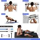 Ally Peaks Pull Up Bar for Doorway | Thickened Steel Max Limit 440 lbs Upper Body Fitness Workout Bar| Multi-Grip Strength for Doorway | Indoor Chin-Up Bar Fitness Trainer for